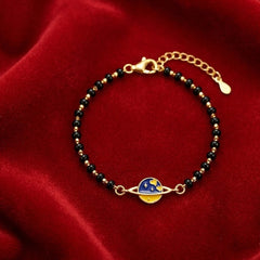 925 Silver 18k Gold Plated Rose Gold Infact Bracelet
