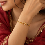 Infinity Diamond Mangalsutra Bracelet