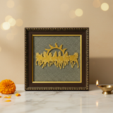 7 Horses on Raw Pyrite Frame