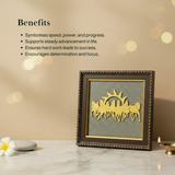 7 Horses on Raw Pyrite Frame