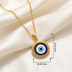 Infinity Evil Eye Pendant Necklace