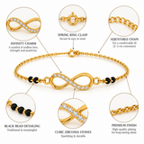 Infinity Diamond Mangalsutra Bracelet