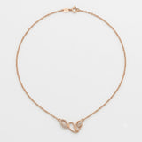Love Knot CZ Pendant Necklace for Women