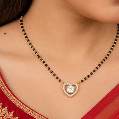 Love Heart Mangalsutra Pendant
