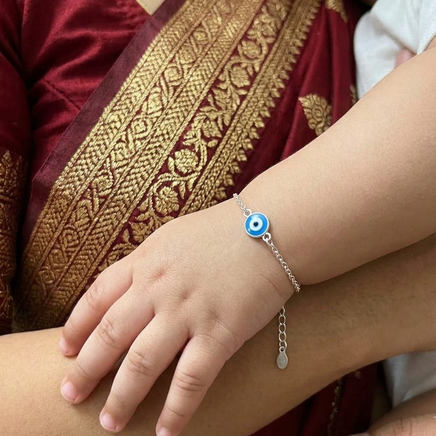Cute Evil Eye Protective Nazariya Bracelet / Anklet for Newborns & Kids