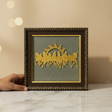 7 Horses on Raw Pyrite Frame