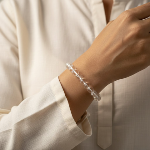 Natural Sphatik Crystal Bracelet