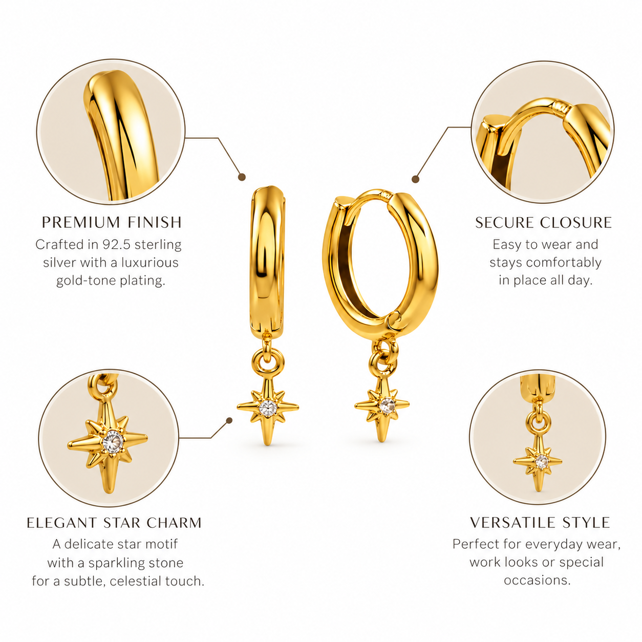 North Star Earrings