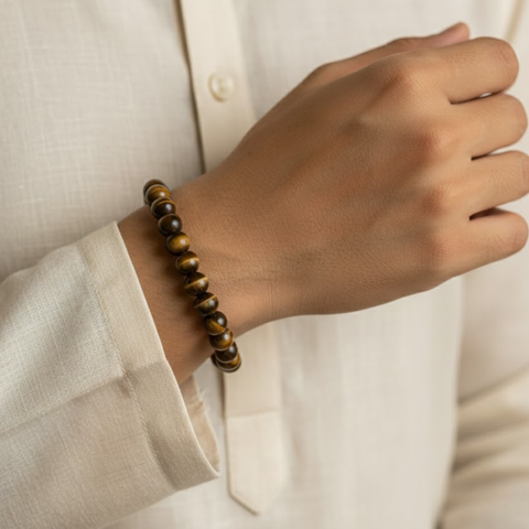 Veer Drishti Tiger Eye Bracelet