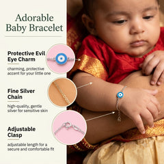 Cute Evil Eye Protective Nazariya Bracelet / Anklet for Newborns & Kids