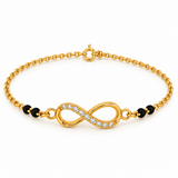Infinity Diamond Mangalsutra Bracelet