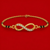 Infinity Diamond Mangalsutra Bracelet