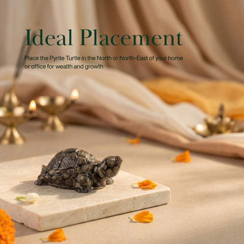 Pyrite Turtle For Vastu