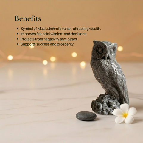 Raw Pyrite Owl
