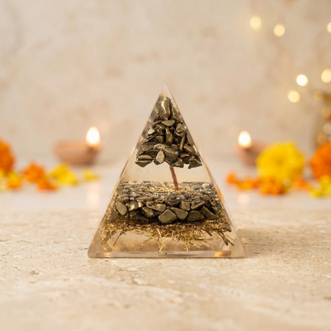 Money Magnet Pyrite Pyramid