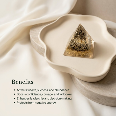 Money Magnet Pyrite Pyramid