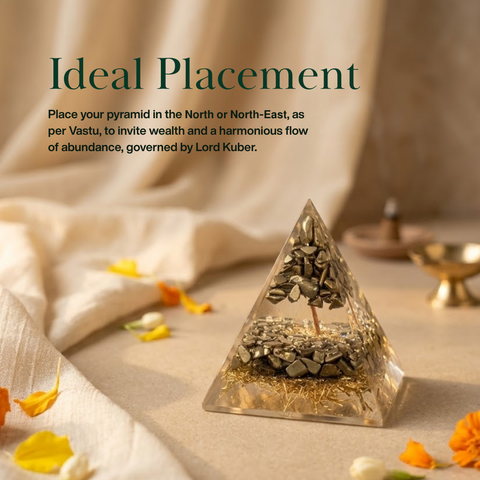 Money Magnet Pyrite Pyramid