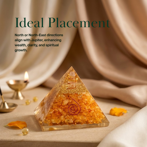 Vyapar Vridhi Pyramid - Made from Citrine Crystals