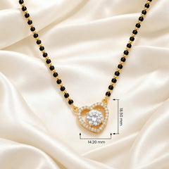 Love Heart Mangalsutra Pendant