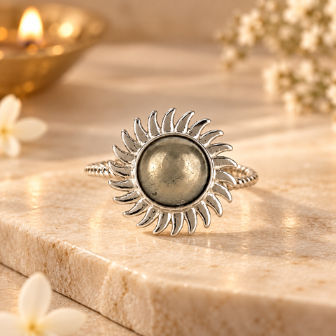 Pyrite Sun Ring