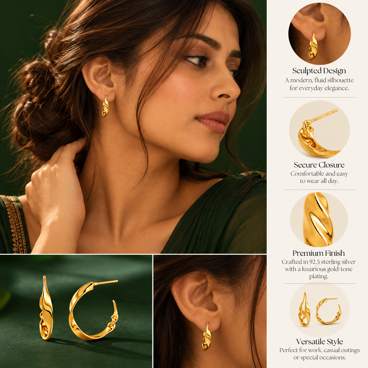 Twisted Classic Hoop