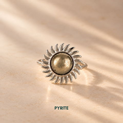 Pyrite Sun Ring