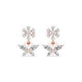 Oval Solitaire Geometric Multi-Stone Stud Earrings