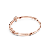 Rose Gold Marquise Cut Solitaire Bangle Bracelet