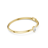 Rose Gold Marquise Cut Solitaire Bangle Bracelet