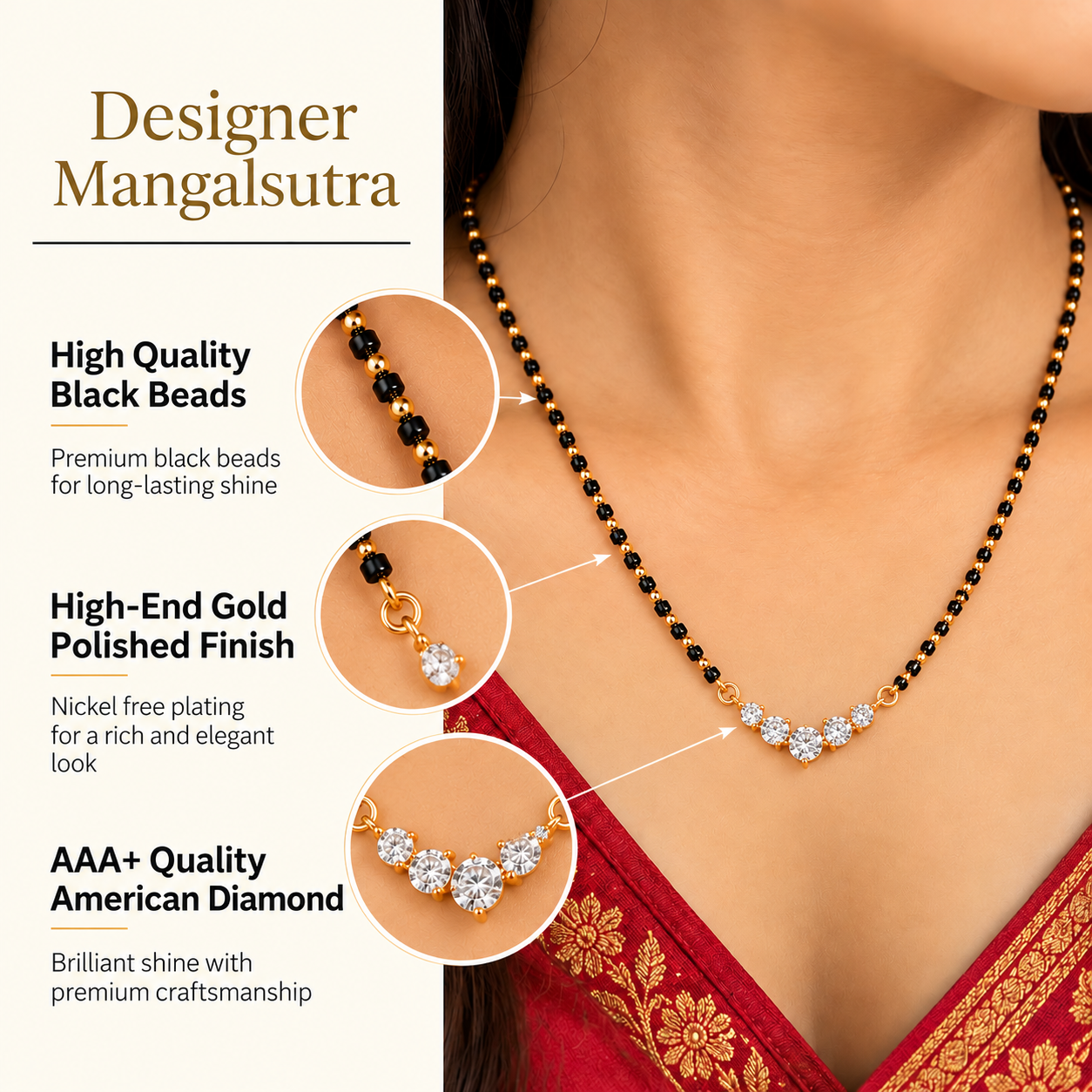 Ahira Mangalsutra Pendant for Women