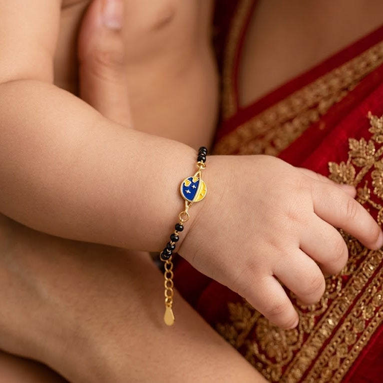925 Silver 18k Gold Plated Rose Gold Infact Bracelet